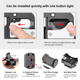 Filmmaking Rig With Handle For Nikon Z6 / Z7 - Black Cage - 45-Degree Angle