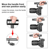 Filmmaking Rig With Handle For Nikon Z6 / Z7 - Black Cage - Rear View