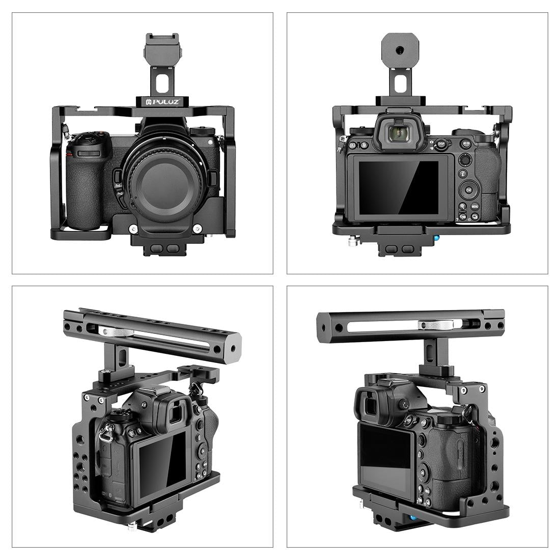 Filmmaking Rig With Handle For Nikon Z6 / Z7 - Black Cage