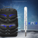 Large Capacity Business Laptop Backpack with Usb Port - Breathable & Stylish Black 30x12x44cm