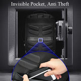 Large Capacity Business Laptop Backpack with Usb Port - Breathable & Stylish Black 30x12x44cm