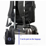 Large Capacity Business Laptop Backpack with Usb Port - Breathable & Stylish Black 30x12x44cm - Extra Image