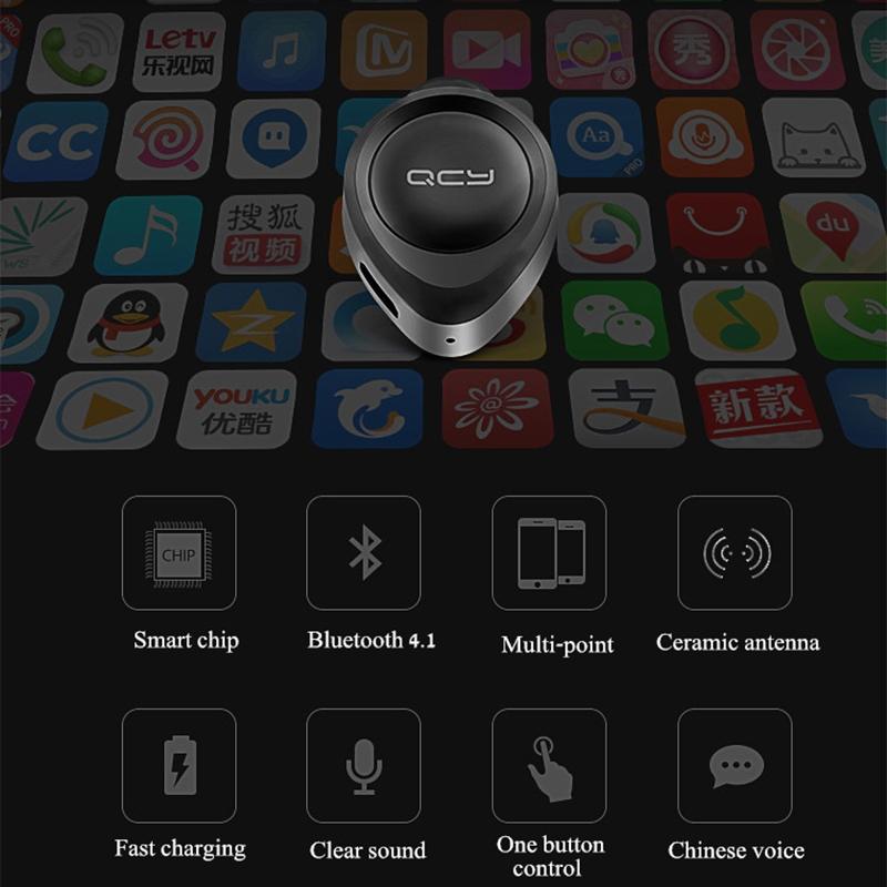 Wireless Bluetooth Earphone with Mic - 10m Range