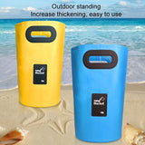 15L Outdoor Portable Folding Sink Pvc Collapsible Bucket - Black - Low Angle