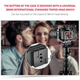 Video Camera Cage Stabilizer For Nikon Z6 / Z7 - Black - Low Angle