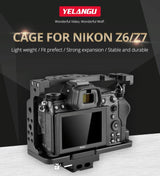 Video Camera Cage Stabilizer For Nikon Z6 / Z7 - Black - Extra Image