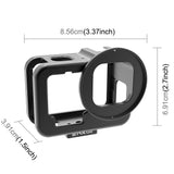 Aluminum Protective Cage for Gopro Hero with Uv Lens and Insurance Frame - Top-Down View