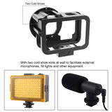 Aluminum Protective Cage for Gopro Hero with Uv Lens and Insurance Frame - Rear View