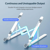 Portable Laptop Stand - Foldable - Black