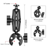 Universal Motorcycle Handlebar Mount for Action Cameras - Side View