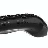 Bluetooth Keyboard for Ps4 Controller - Black - Low Angle