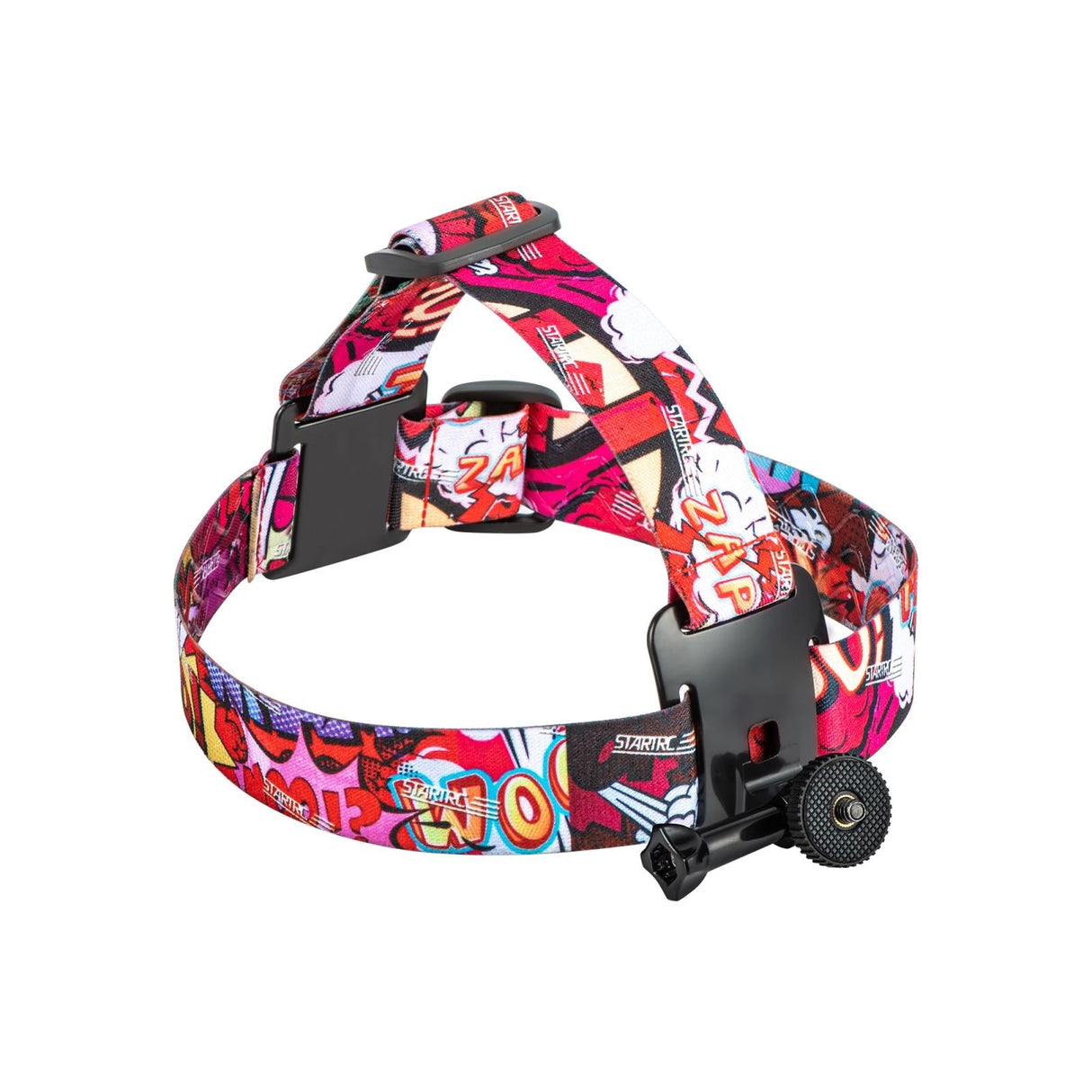 Universal Action Camera Head Strap Mount - Black