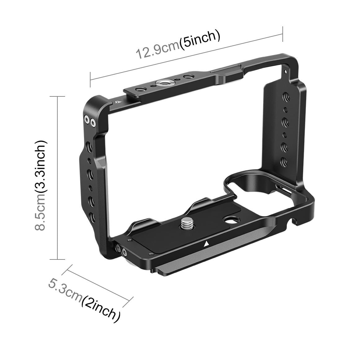 Camera Cage Stabilizer - Black Metal for Sony Zv-E10 Ii