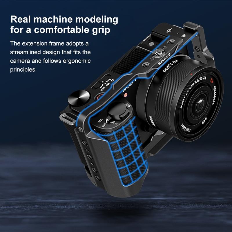 Camera Cage Stabilizer - Black Metal for Sony Zv-E10 Ii