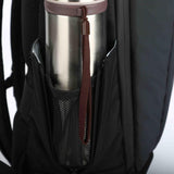 Waterproof Usb Outdoor Backpack - Large 33x21x53cm - Black - Close-Up Angle