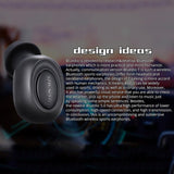 Wireless In-ear Headset with Usb Cable - Black 5.0 - Top-Down View