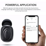 Wireless In-ear Headset with Usb Cable - Black 5.0 - Close-Up Angle