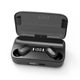 Wireless Earbuds with Noise Cancellation & Magnetic Charging - Led Display - Front View