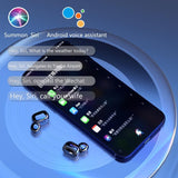 Wireless Earbuds with Noise Cancellation & Magnetic Charging - Led Display - Close-Up Angle
