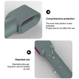 Shockproof Silicone Case For Airwrap Hair Dryer - Black - Top-Down View