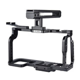 Video Camera Cage Stabilizer For Dji Bmpcc 4K - Black Handle - Side View