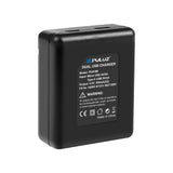 Dual Usb Charger for Gopro Hero 9 / 10 / 11 / 12 - Dual Batteries - Top-Down View