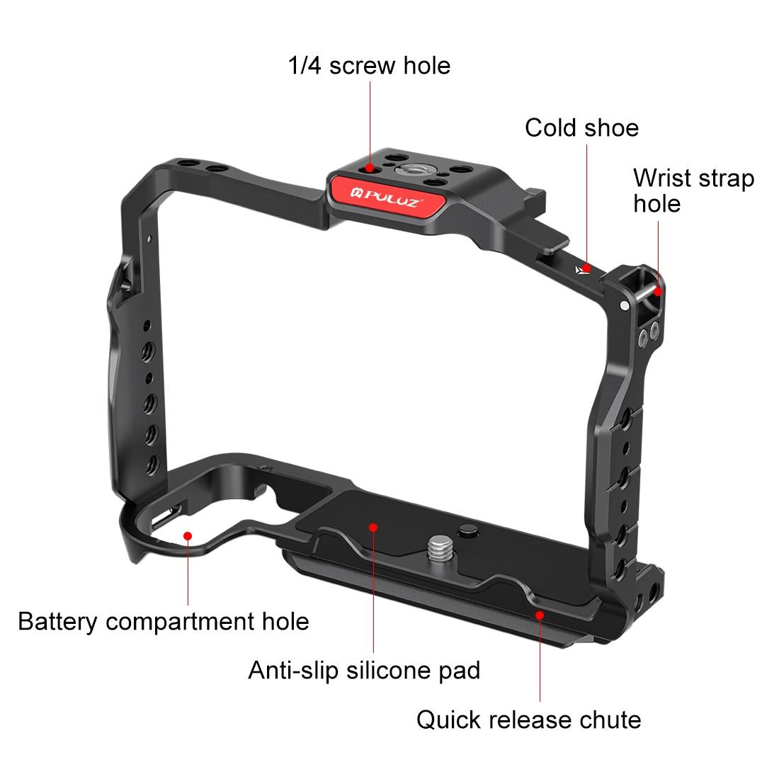 Metal Camera Cage For Nikon Z6Iii / Z6Ii - Stabilizer Rig Black