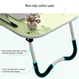 Portable Laptop Desk Stand - Foldable & Non-slip - Black