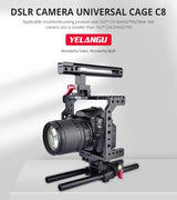 Video Camera Cage Stabilizer - Black Handle - Extra Image