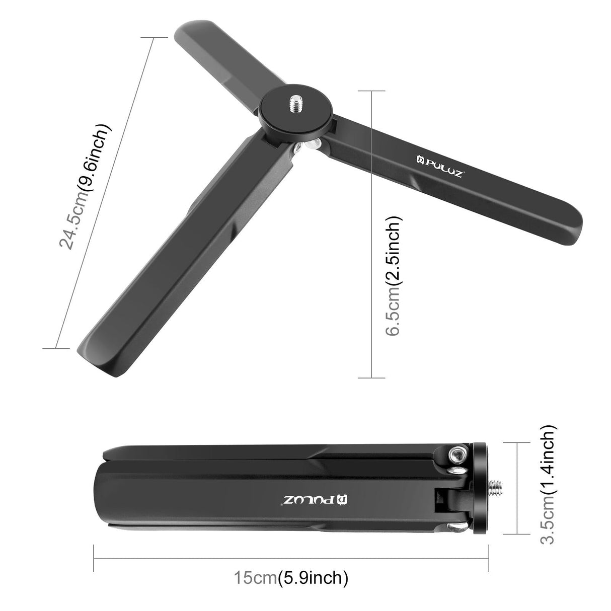 Lightweight Tripod for Dji Pocket 3 and Insta360 X4 - Aluminum Alloy