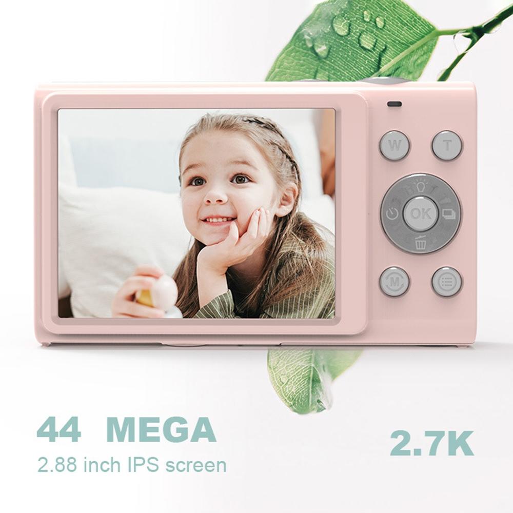 Full Hd 1080p Digital Camera with 44mp 16x Zoom - 2.4 Inch Screen for Children - Black