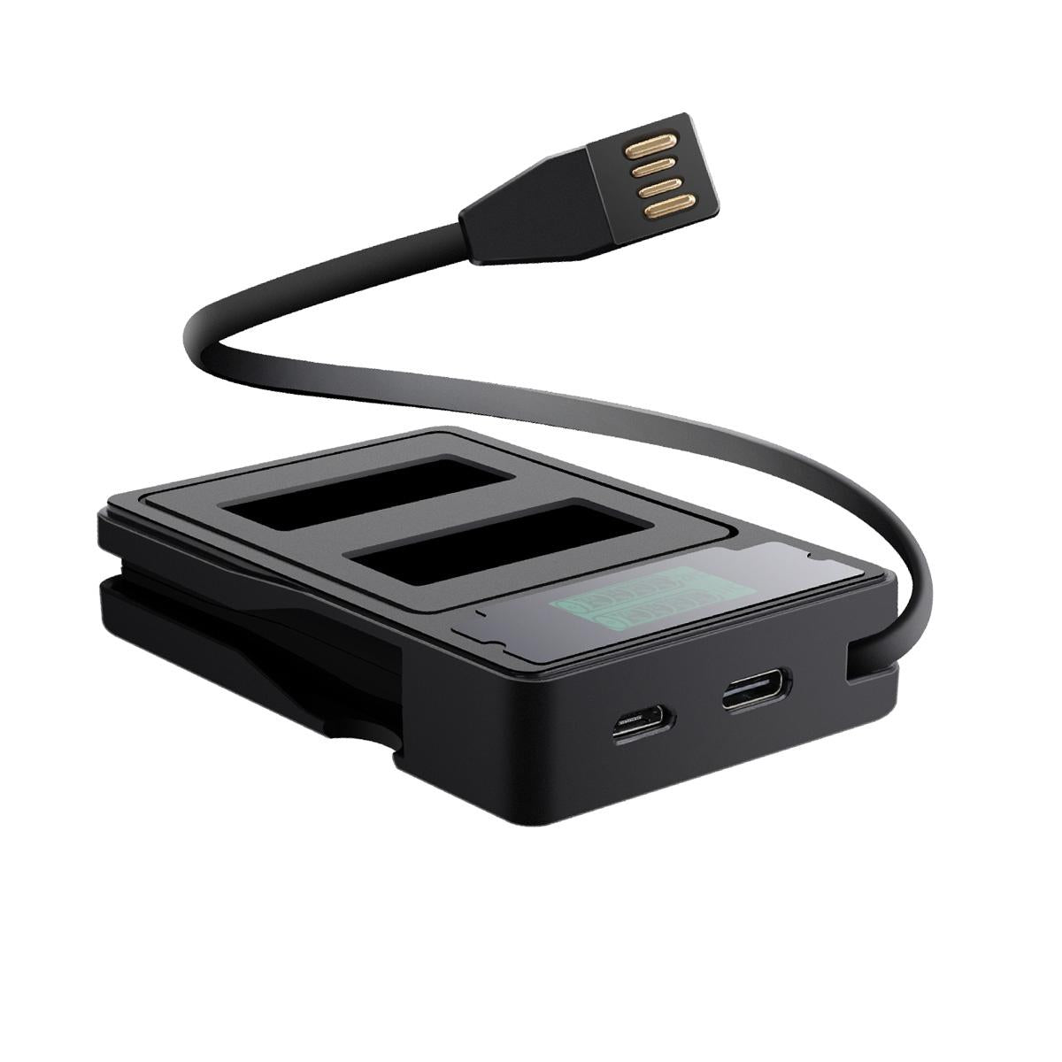 Gopro Hero9 Dual Battery Charger with Lcd Screen