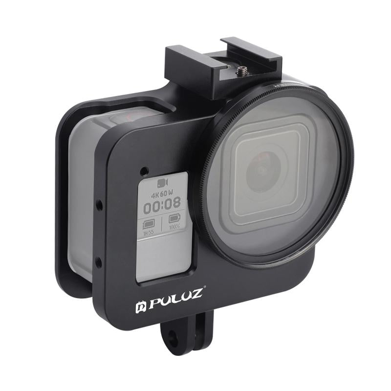 Aluminum Protective Cage with 52mm Uv Lens for Gopro Hero8
