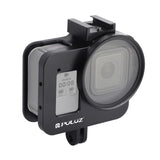 Aluminum Protective Cage with 52mm Uv Lens for Gopro Hero8 - Front View