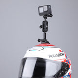 360 Degree Pivot Motorcycle Helmet Mount for Magic Arm Adapter - 45-Degree Angle