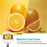 20cm Usb Dual Colour Led Ring Light with Phone Clamp - Black - Extra Image