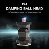 Universal Hot Shoe Damping Ball-Head Camera Bracket - Black