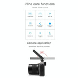 Universal Hot Shoe Damping Ball-Head Camera Bracket - Black - 45-Degree Angle