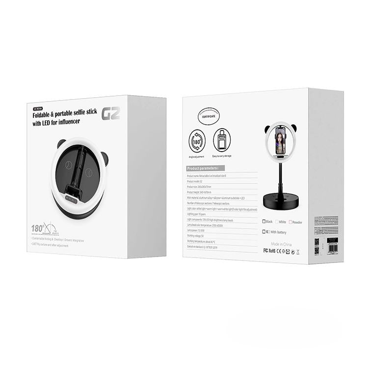 Portable Live Light Holder - Wk Wt-p11 - Black