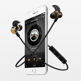Wireless In-ear Earphones with Mic - Kin-88 - Black - 45-Degree Angle