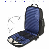 Large Capacity Anti-Theft Waterproof Shoulder Bag With Usb Port - 35.5X24X45Cm Black