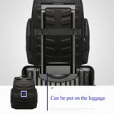 Large Capacity Anti-Theft Waterproof Shoulder Bag With Usb Port - 35.5X24X45Cm Black
