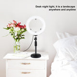 7.9 Dual-colour Led Ring Light with Desktop Mount and Phone Clamp - Extra Image