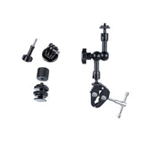 7 Articulating Magic Arm With Adjustable Friction & Large Claws Clips - Black