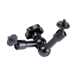 7 Articulating Magic Arm With Adjustable Friction & Large Claws Clips - Black