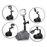 7 Articulating Magic Arm With Adjustable Friction & Large Claws Clips - Black