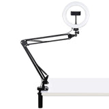 7.9 Ring Light with Usb 3 Modes Dual Colour Phone Clamp - Front View