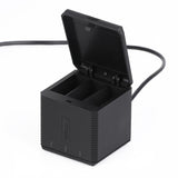 Triple Usb Charger Box for Gopro Hero9 / 10 with Indicator Light and Cable - Top-Down View