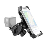 Bicycle Gps Navigation Mount for Handlebars - Compatible with 4.0-6.5 Phones and Gopro - Front View