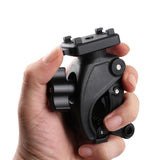 Bicycle Gps Navigation Mount for Handlebars - Compatible with 4.0-6.5 Phones and Gopro - Close-Up Angle
